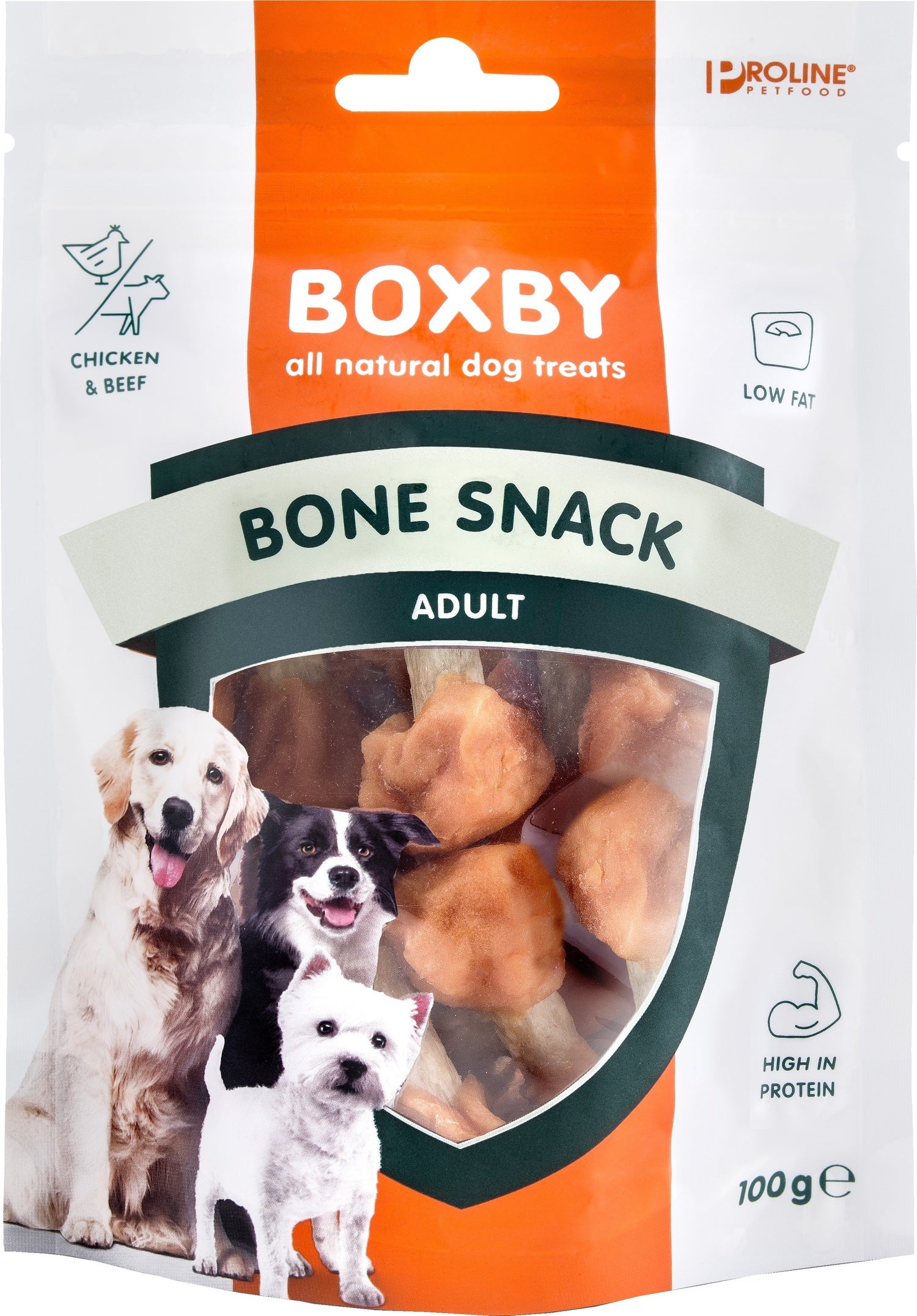 Proline Boxby hondensnoepjes botjes kip 100 g
