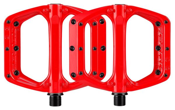 Paires de Pédales Plates Spank Spoon DC Rouge