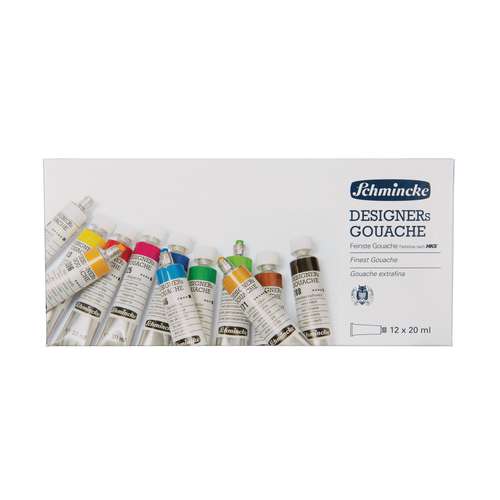 SCHMINCKE DESIGNERs GOUACHE-Set, 12 x 20 ml