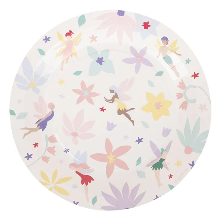 My Little Day Assiettes en carton Fées- Lot de 8