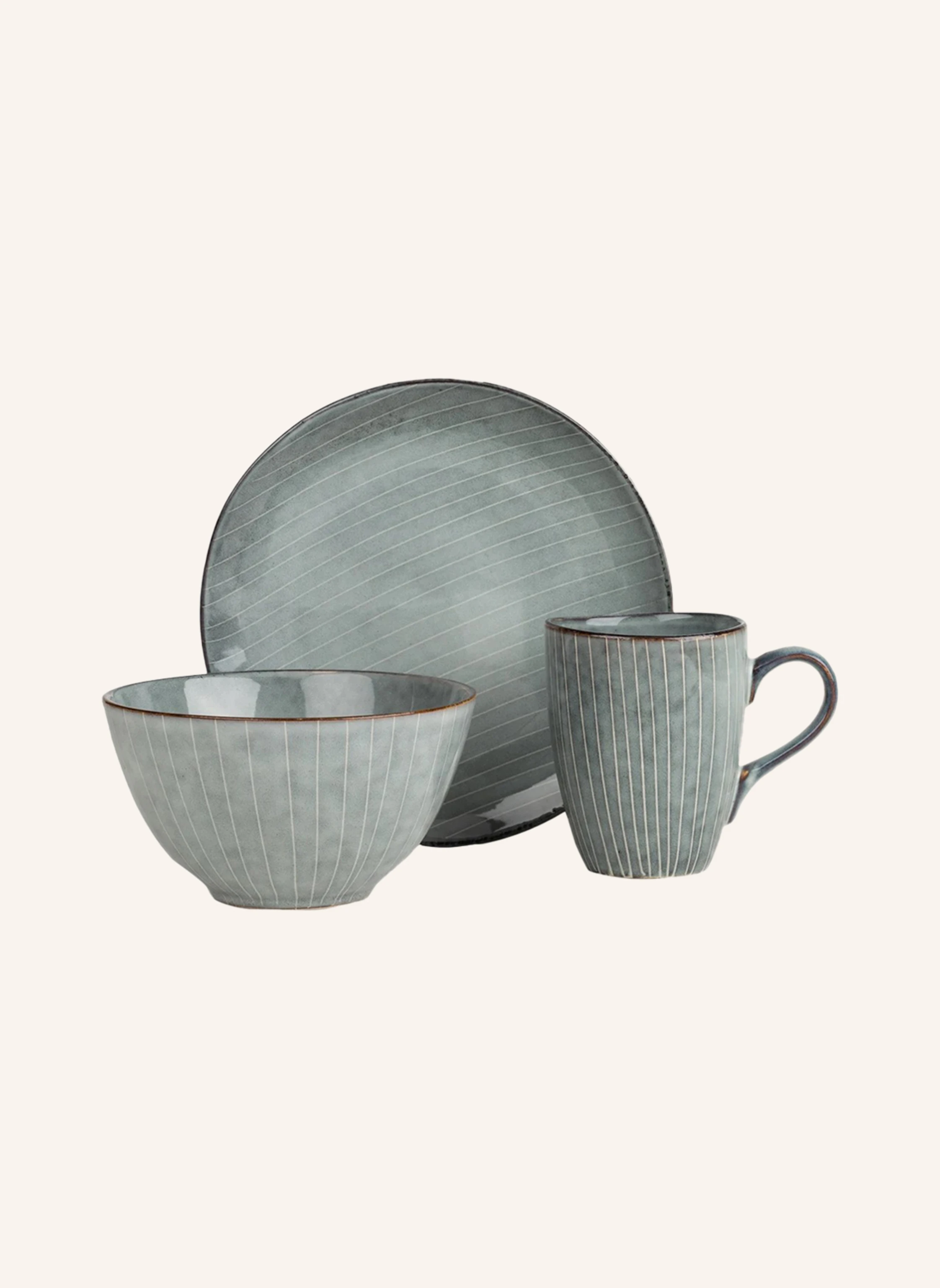 BROSTE COPENHAGEN 12-tlg. Geschirrset NORDIC SEA