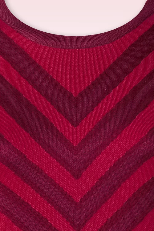 Vixen V Pattern trui in rood