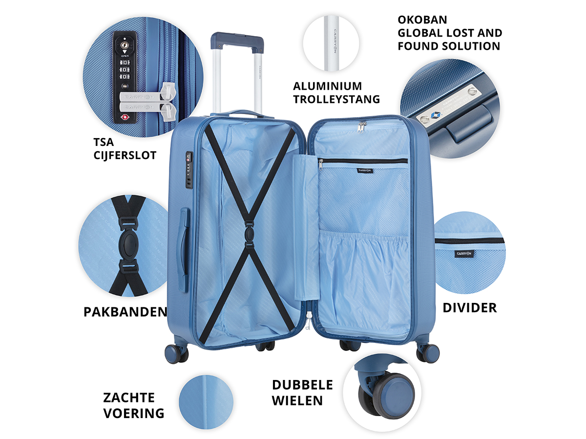 CarryOn Skyhopper 55 cm reiskoffer - Blue