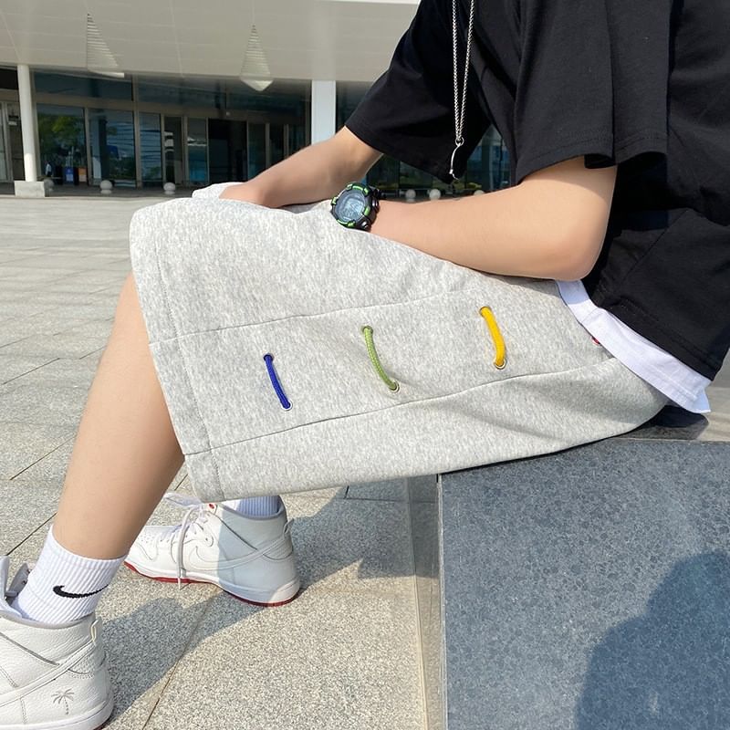 Acrius - Hoge taille wijde joggingbroek