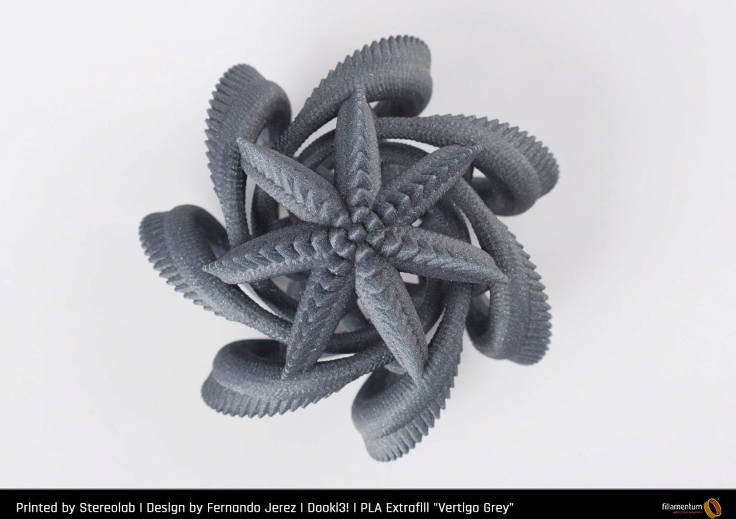 Fillamentum  PLA Extrafill Vertigo Grey, 1,75 mm / 1000 g    Hochwertiges PLA für FDM 3D Drucker in Vertigo Grey