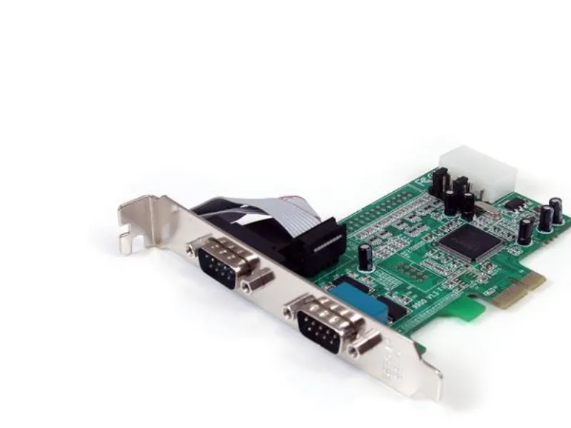StarTech.com 2 Port Native PCI Express RS232 Serial Adapter Card with 16550 UART (PEX2S553) - Seriel adapter - PCIe lavprofil - RS-232 x 2 - for P/N: BNDTB10GI, BNDTB210GSFP, BNDTB310GNDP, BNDTB410GSFP, BNDTB4M2E1, BNDTBUSB3142
