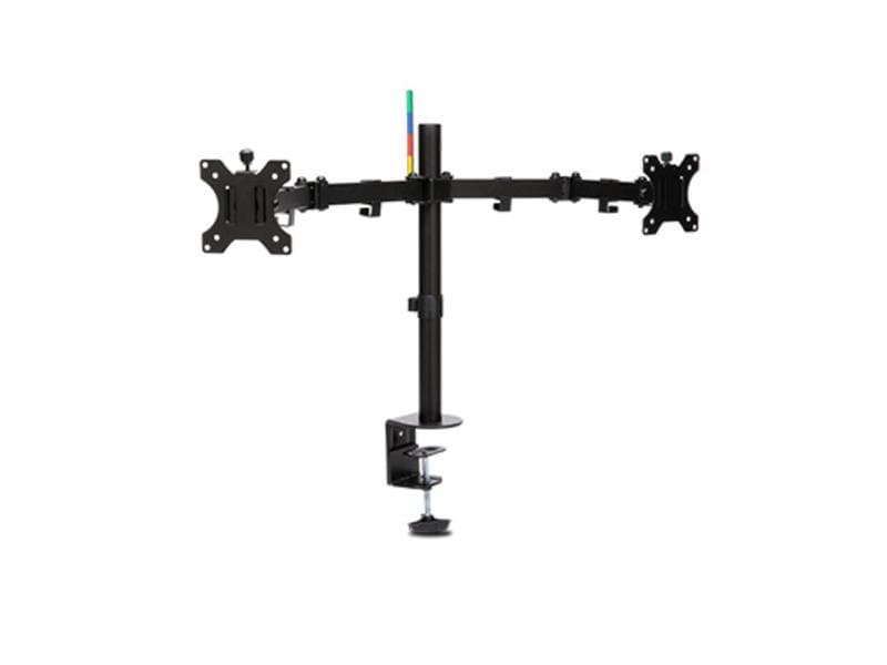 Kensington Tischhalterung SmartFit Ergo bis 8 kg – Schwarz Ergonomischer, verlängerter dual Monitorarm mit flexiblen Einstellungsmöglichkeiten