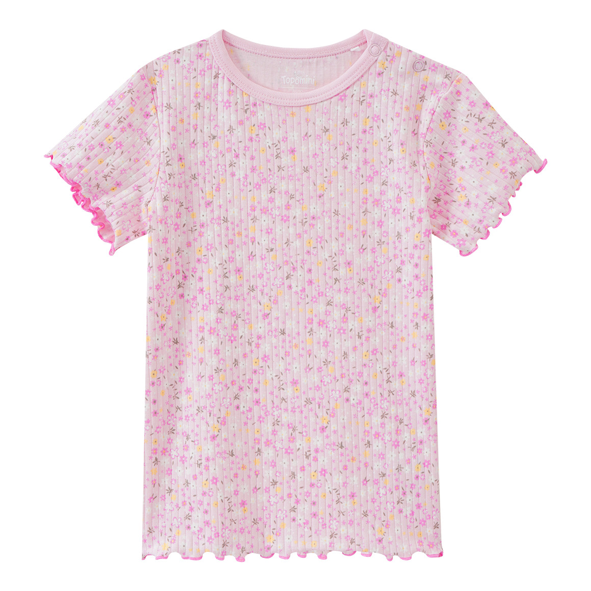 Topomini Baby Shorty im Millefleur-Design rosa