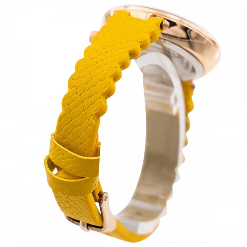 Montre Femme CHTIME bracelet Cuir Jaune