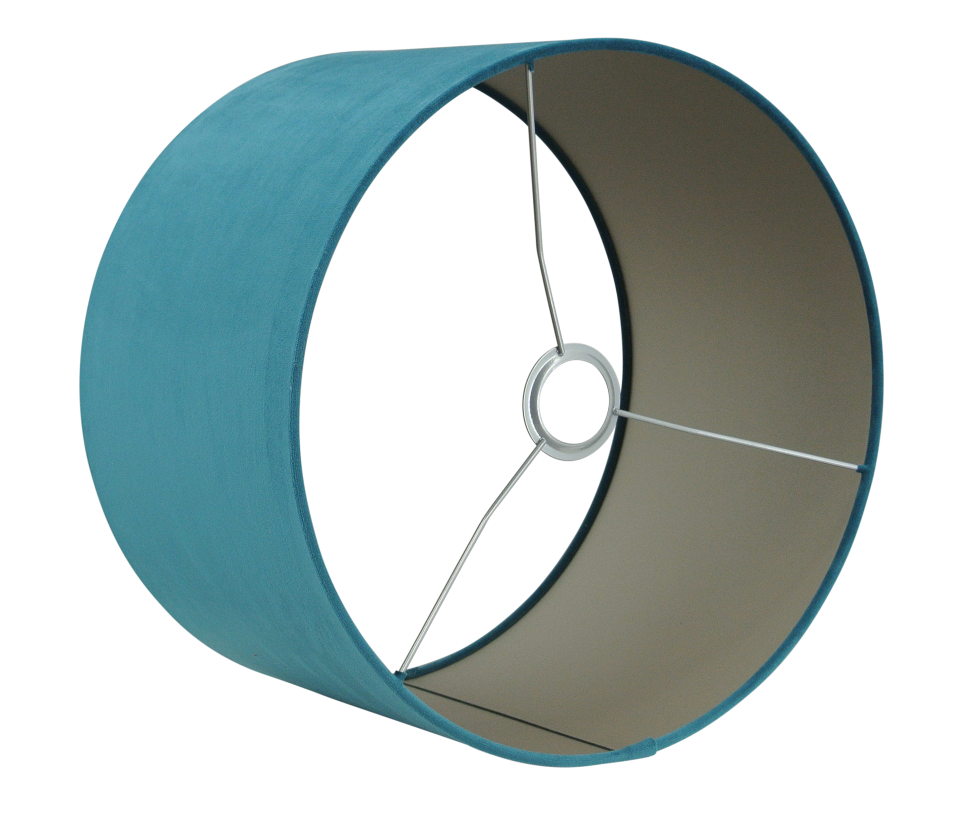 Lampenkap Palermo velours lake green 40x40x25cm