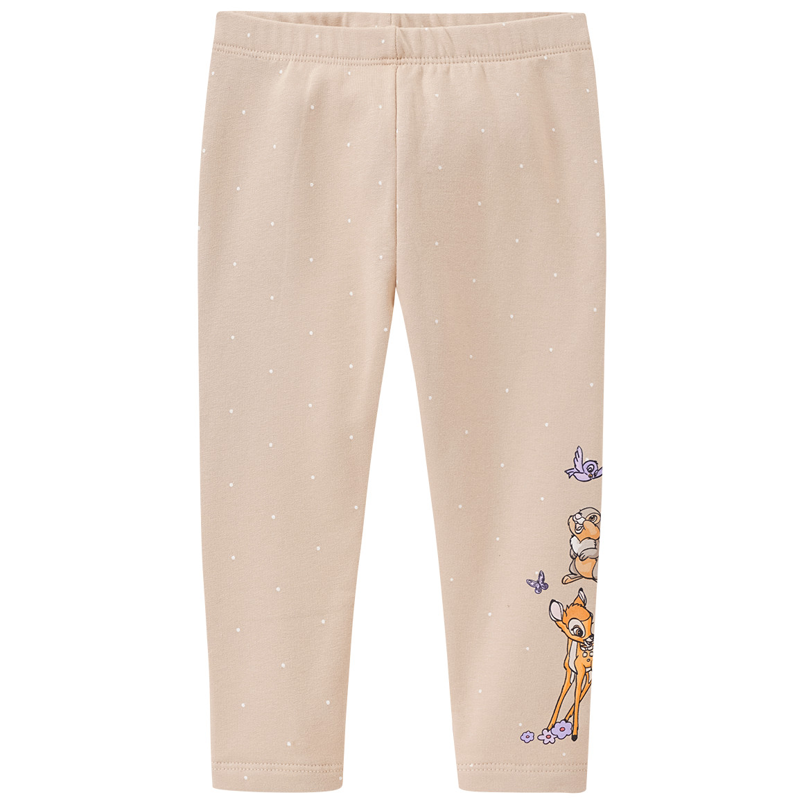 Topomini Bambi Sweatleggings mit Pünktchen beige