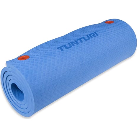 Tunturi Pro fitnessmåtte 180 cm - blå
