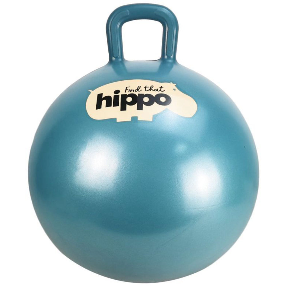 Køb Find that Hippo Hoppebold med Håndtag - Farve Mørk Cyan, Str. 45 Cm