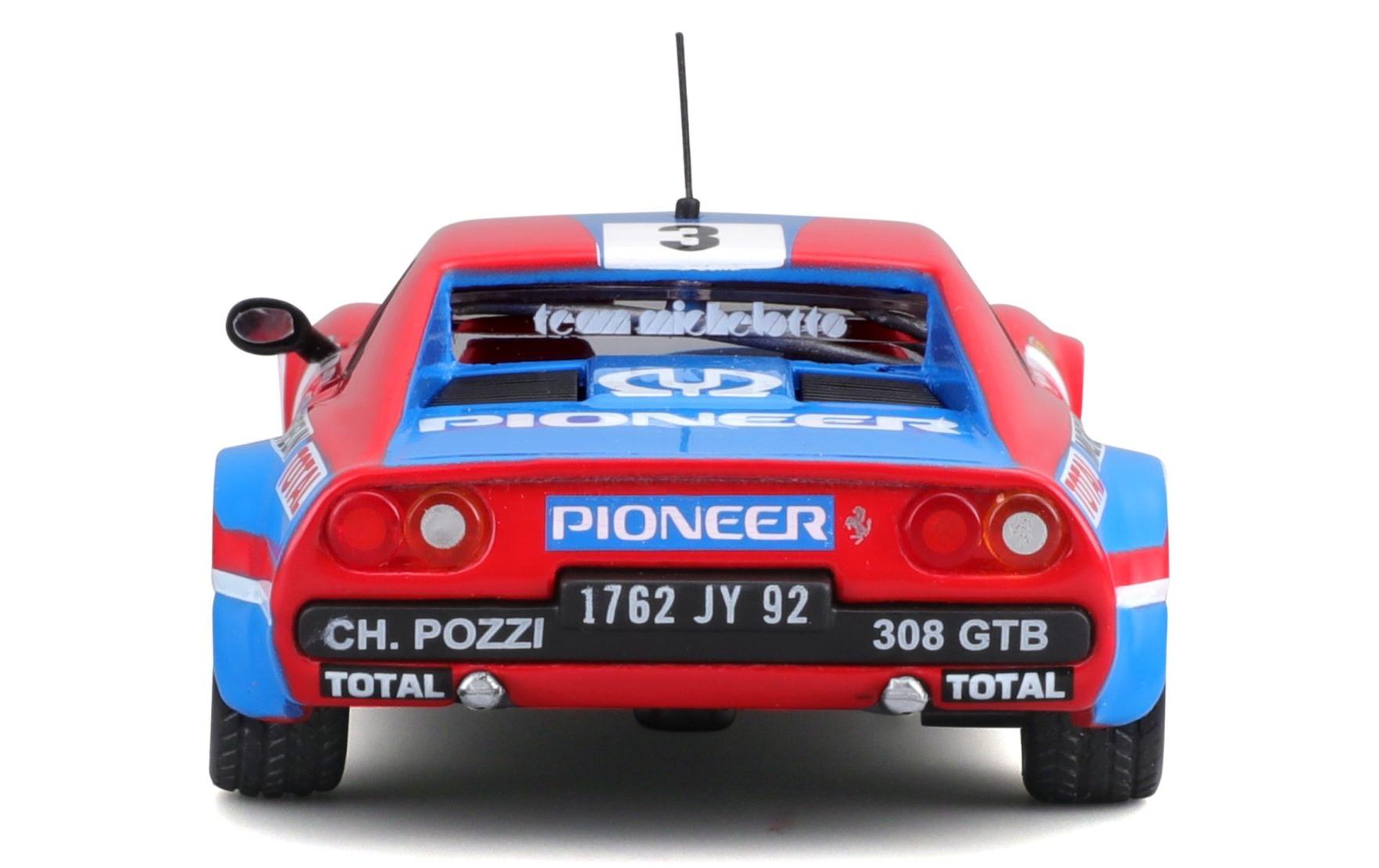 Ferrari Racing 308 GTB 1982 Rot 1:43Sammlermodell im Massstab 1:43