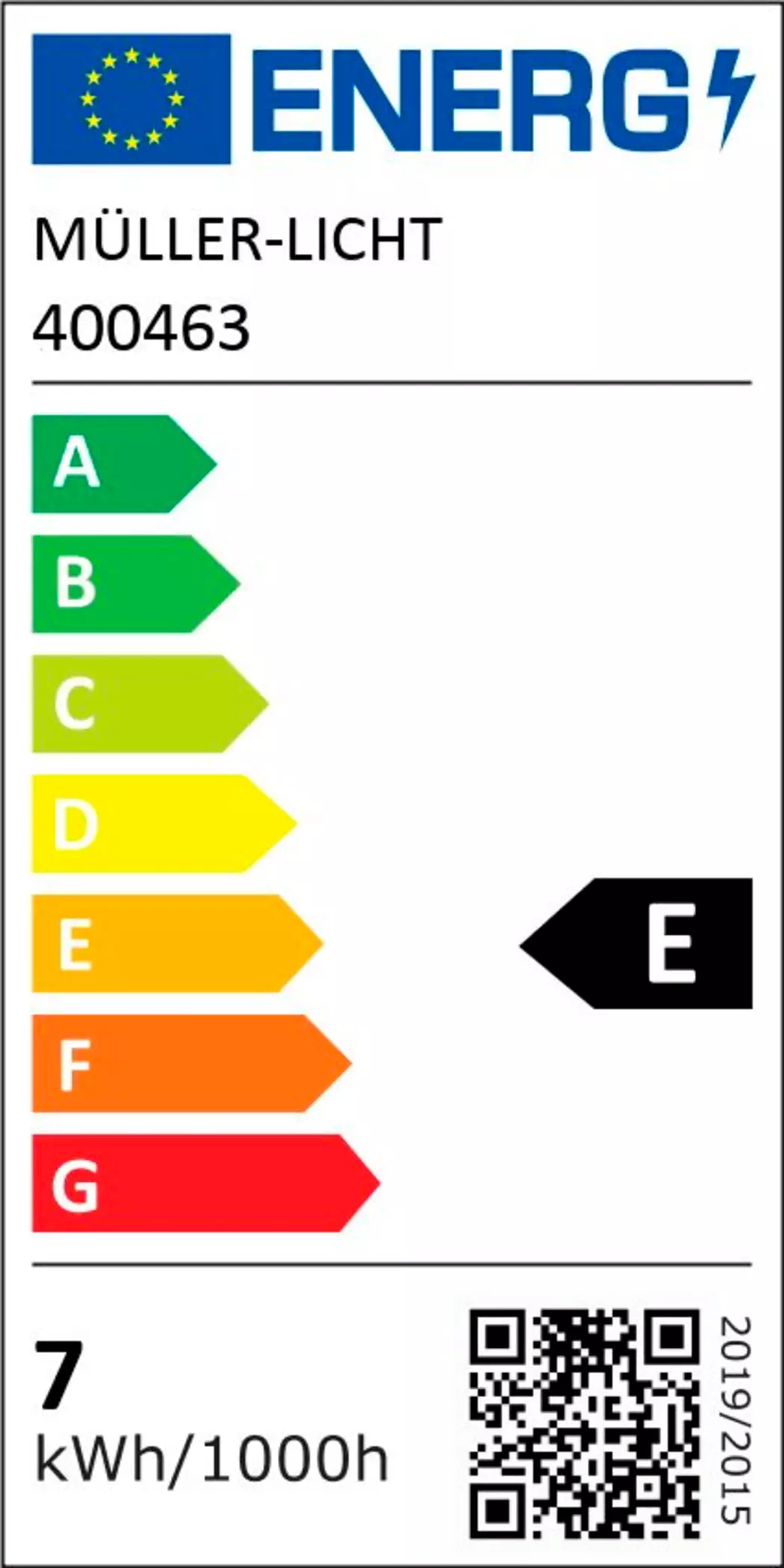 LED-Birne E27/7 Watt/Energie E