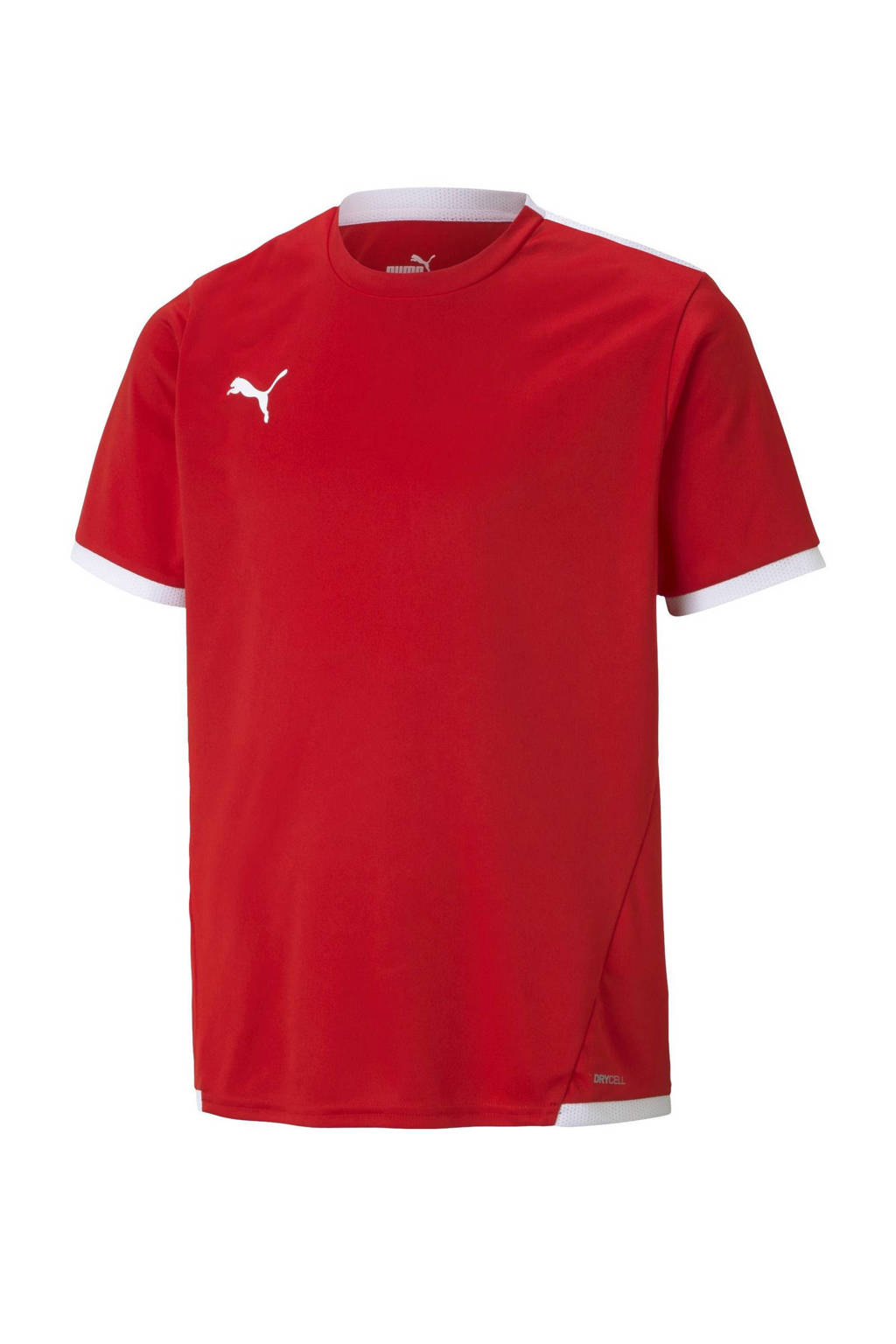 Puma junior voetbalshirt teamLIGA rood/wit