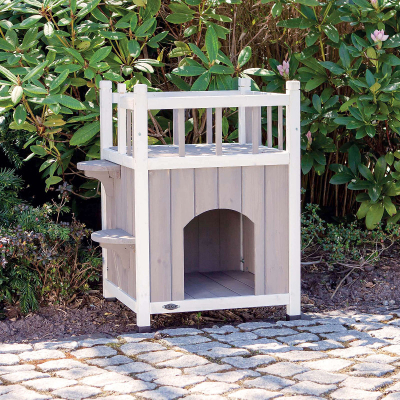 Trixie Cat´s Home mit Balkon grau/weiss
