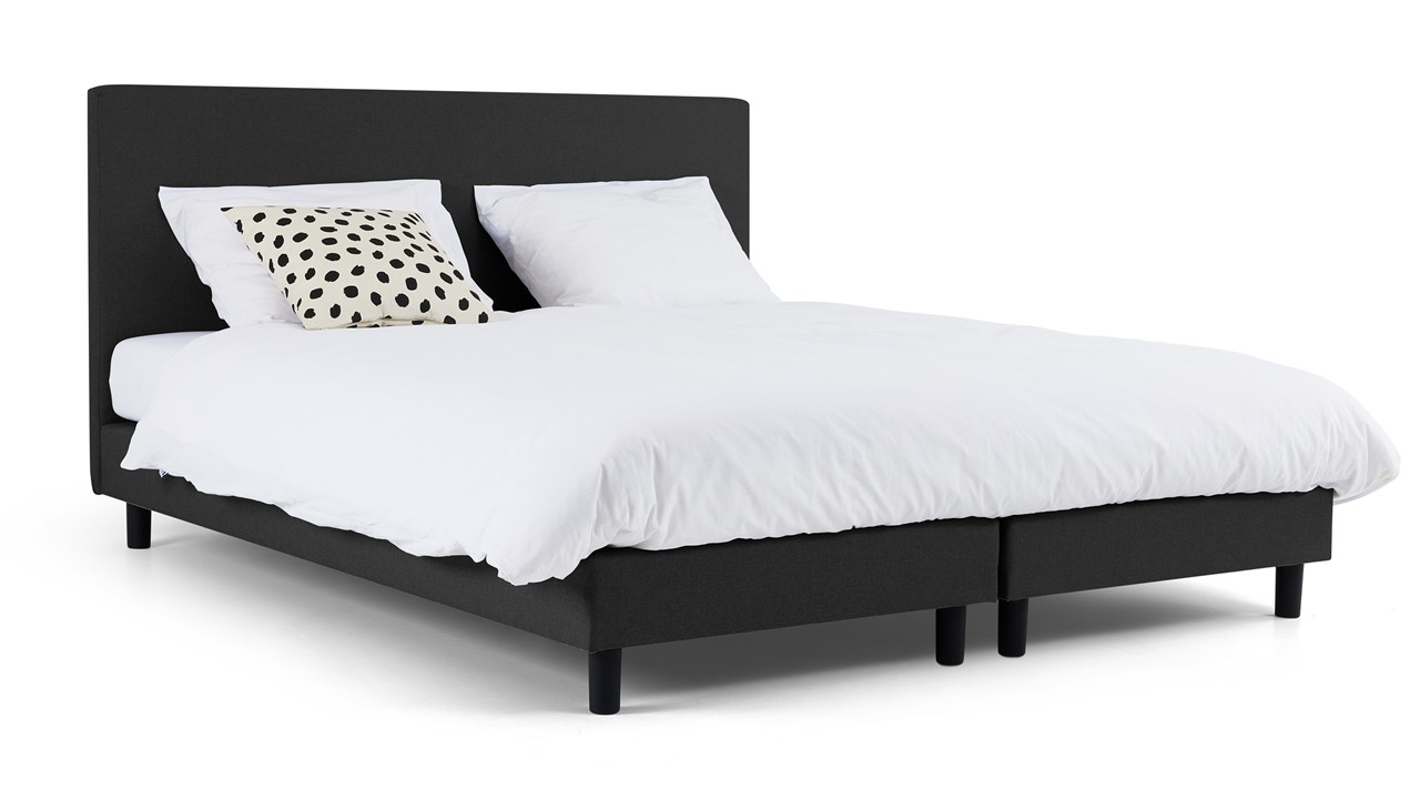 Box Ambra met Easy Pocket 300 matras dark grey