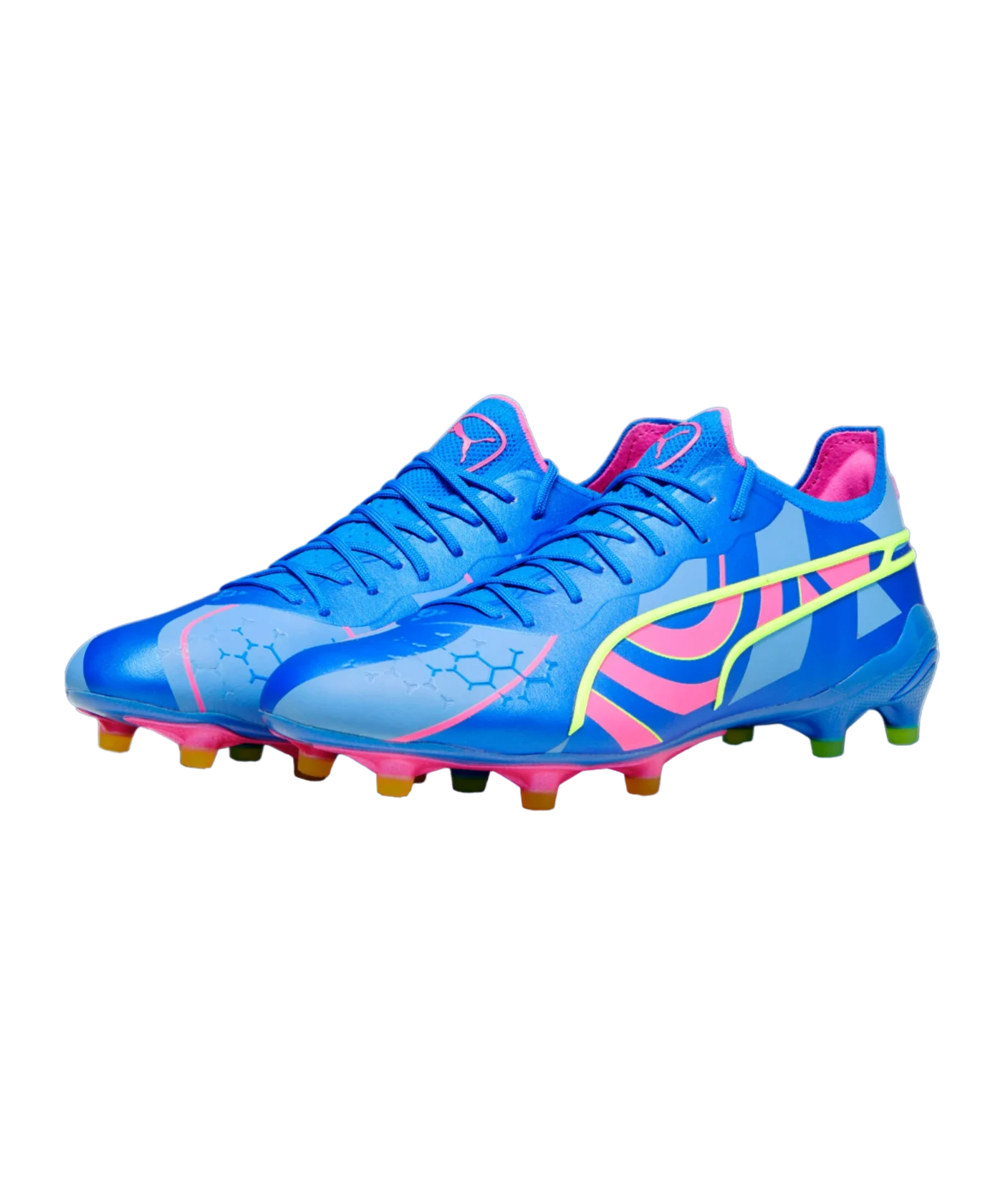PUMA KING Ultimate Energy FG/AG Blau Pink F01