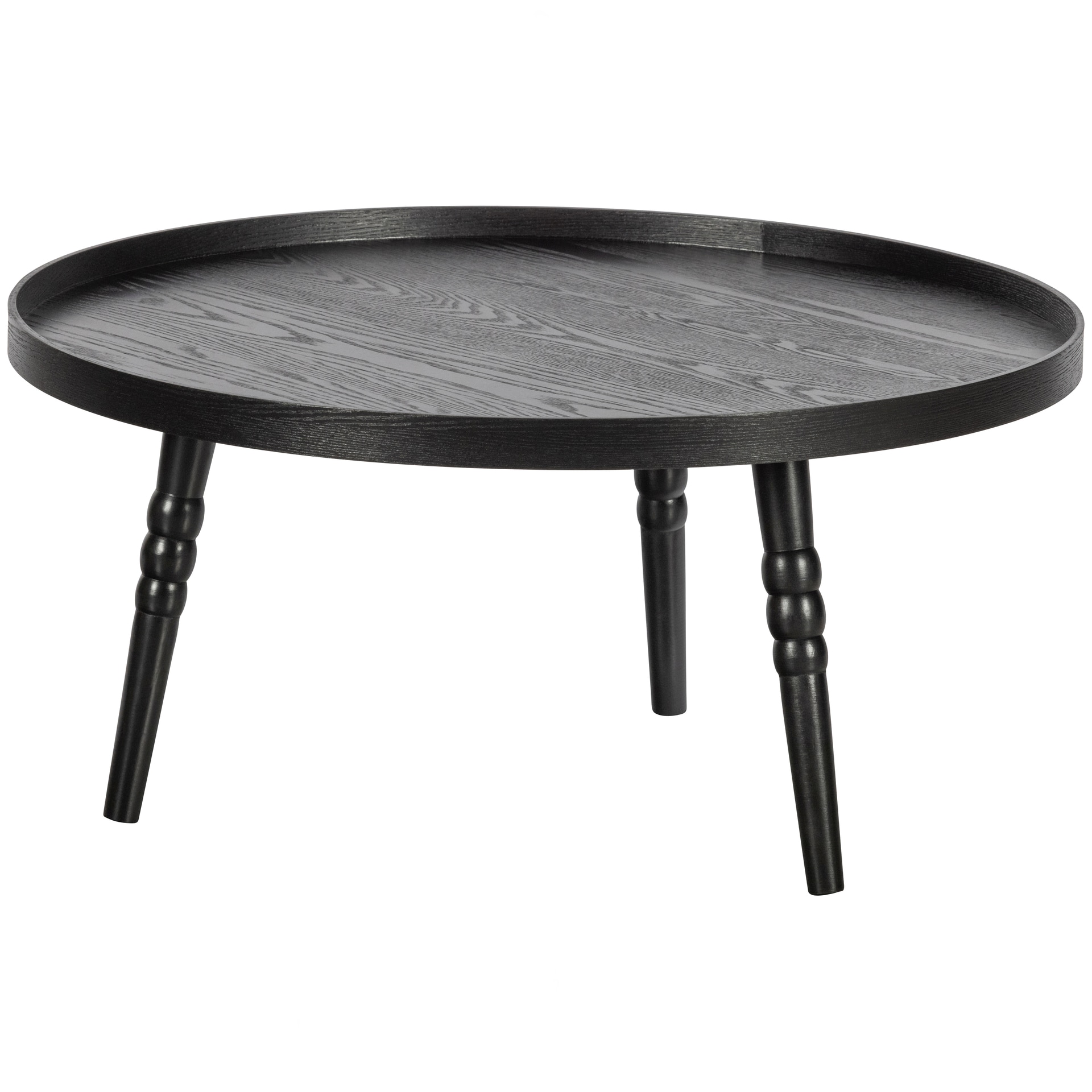 Beistelltisch PONTO Ø 75 cm schwarz matt