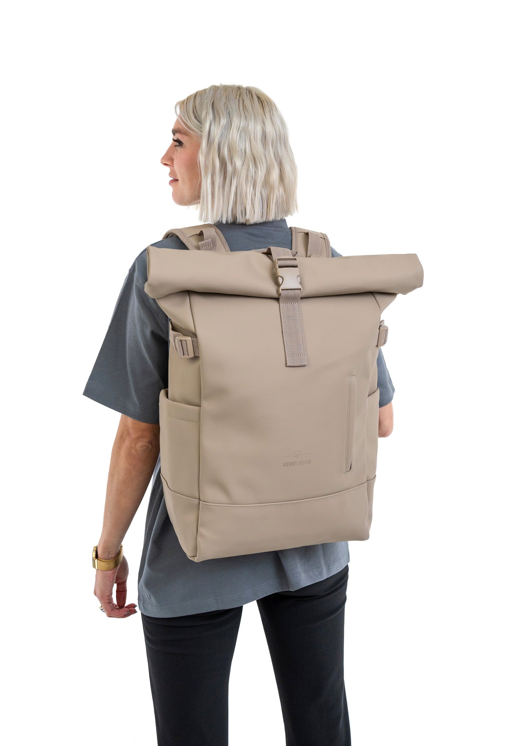 Harvey Large Sand - Rolltop Rucksack