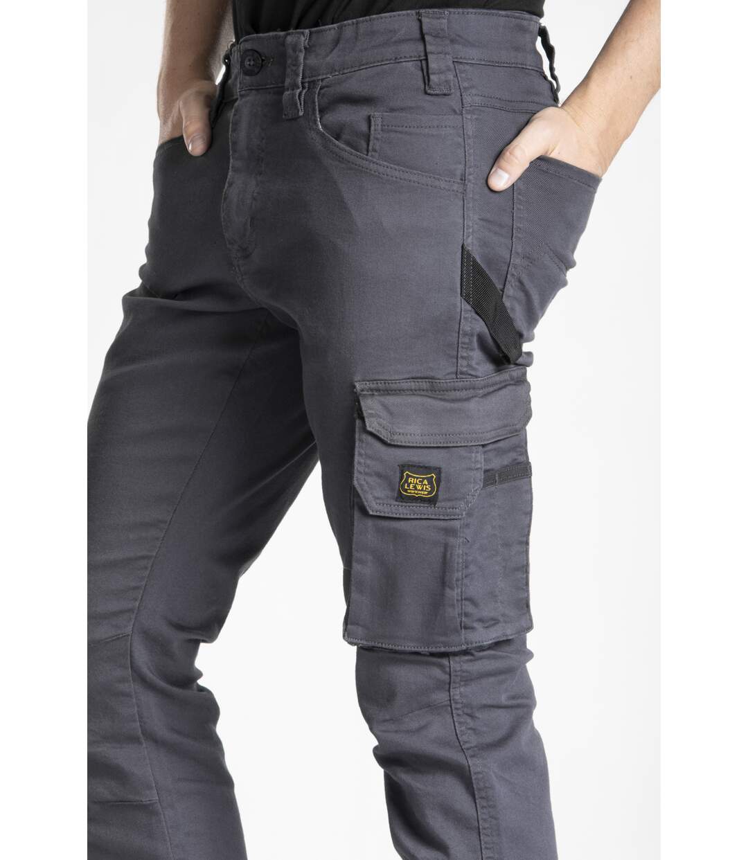 Jeans de travail multi poches stretch JOBC KAKI