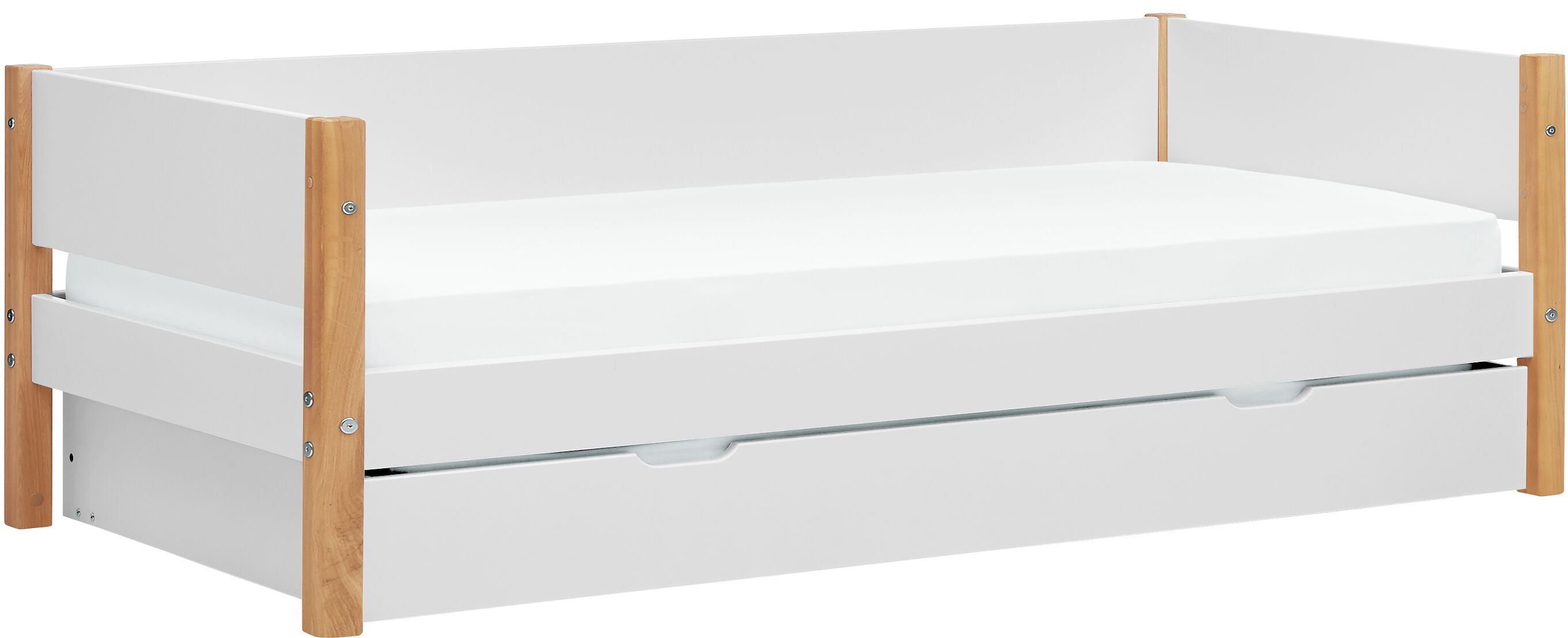 Flexa NOR Kombibett - Weiss / B: 100.0 cm x T: 210.0 cm x H: 67.0 cm