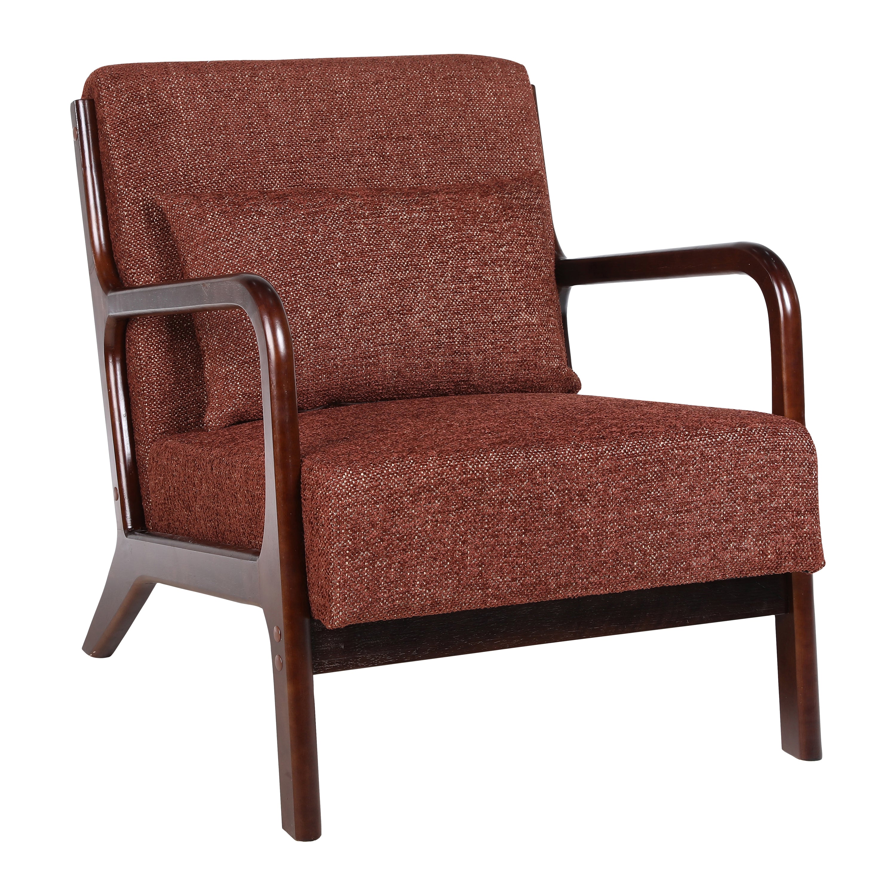 by fonQ Wise Fauteuil - Walnoot - Wijnrood