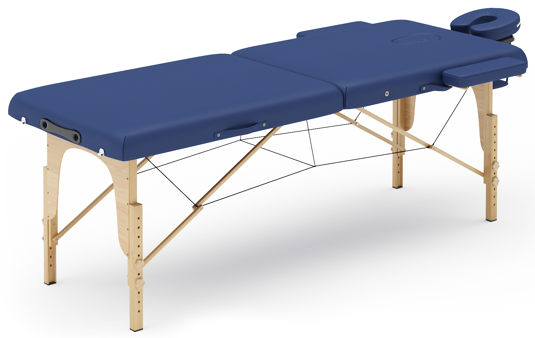 Massageliege 2-Zonen blau