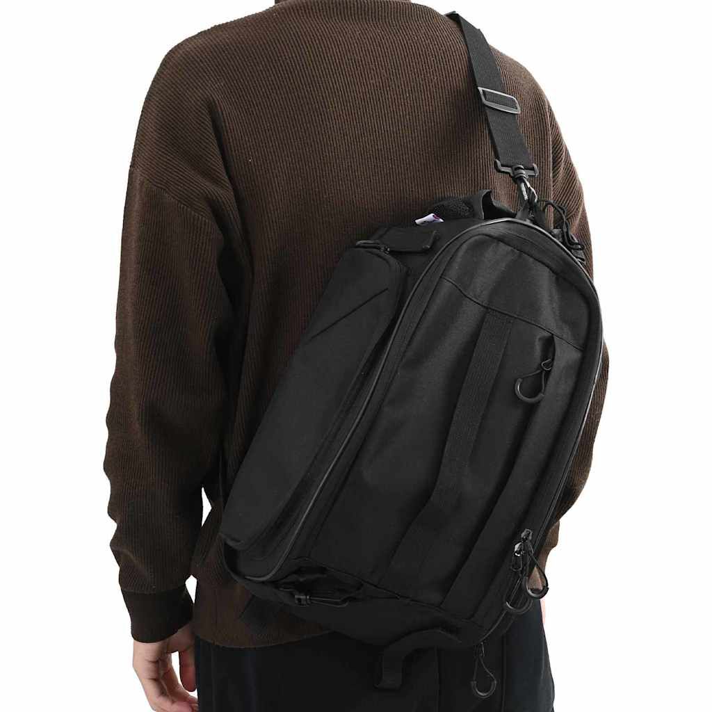 vidaXL Fietstas Zwart 38 x 21 x 16 cm Polyester