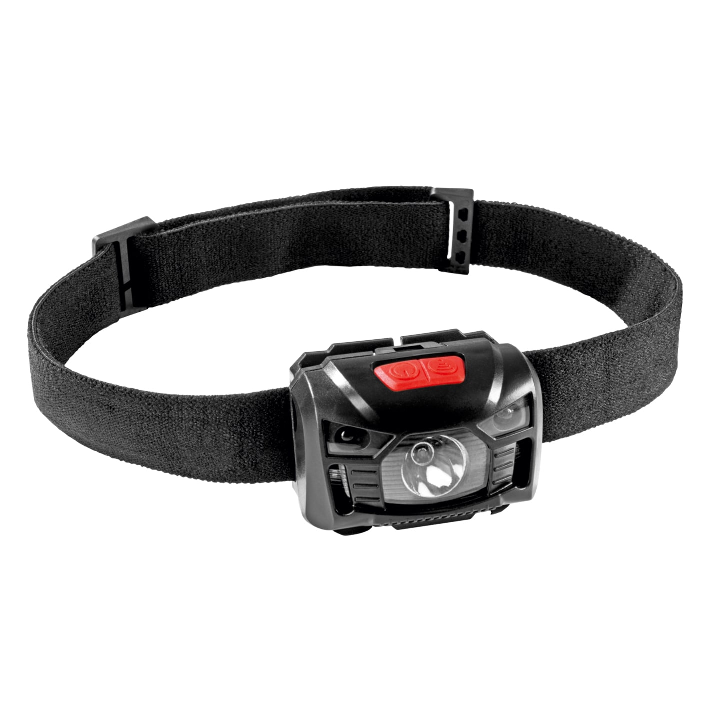 EASYmaxx Stirnlampe 3,7V schwarz/rot