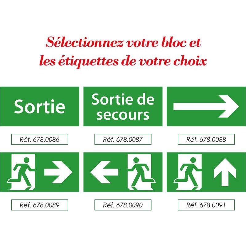 Bloc autonome vierge standard - Évacuation