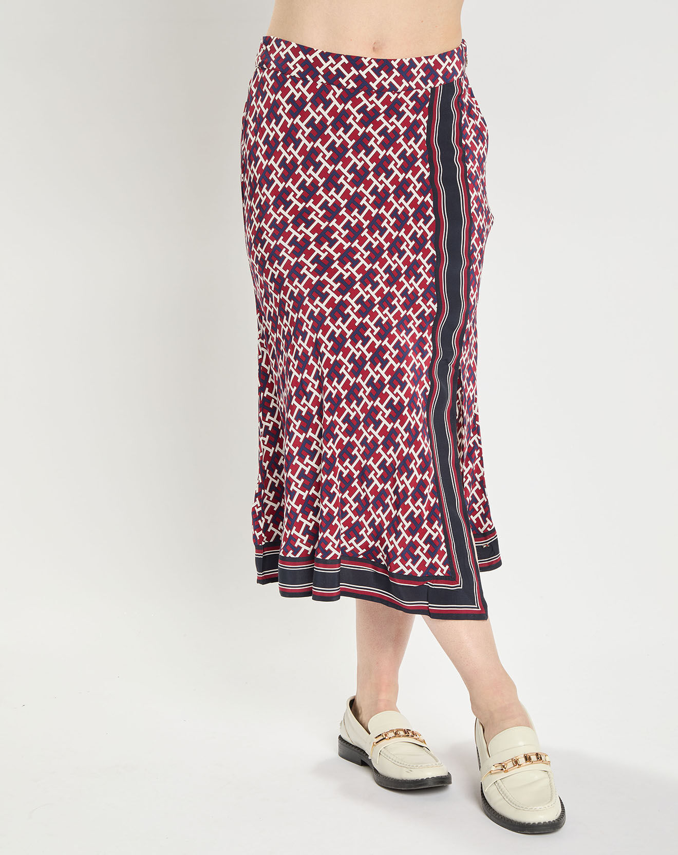 Tommy Hilfiger Jupe midi imprimée Monogram multicolore