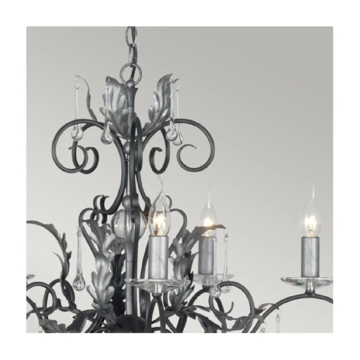 Elstead Lighting Suspension Amarilli Acier Noir