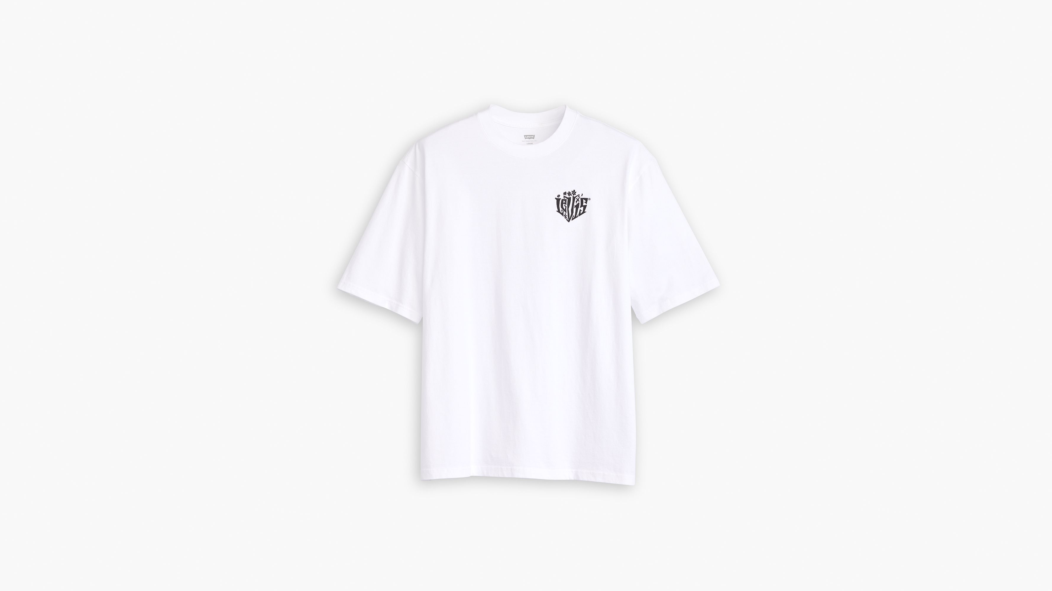 T-shirt manche mi-longue - Brin Palm Scenic White+ - Blanc