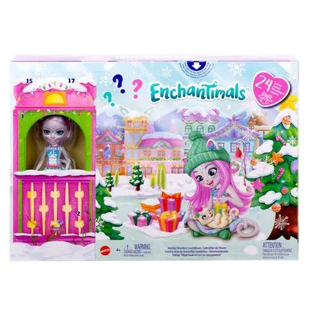 Mattel Enchantimals Weihnachtswunder-Adventskalender (mit Puppe)