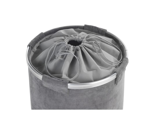 WENKO - Panier à linge cordoba 68l - gris