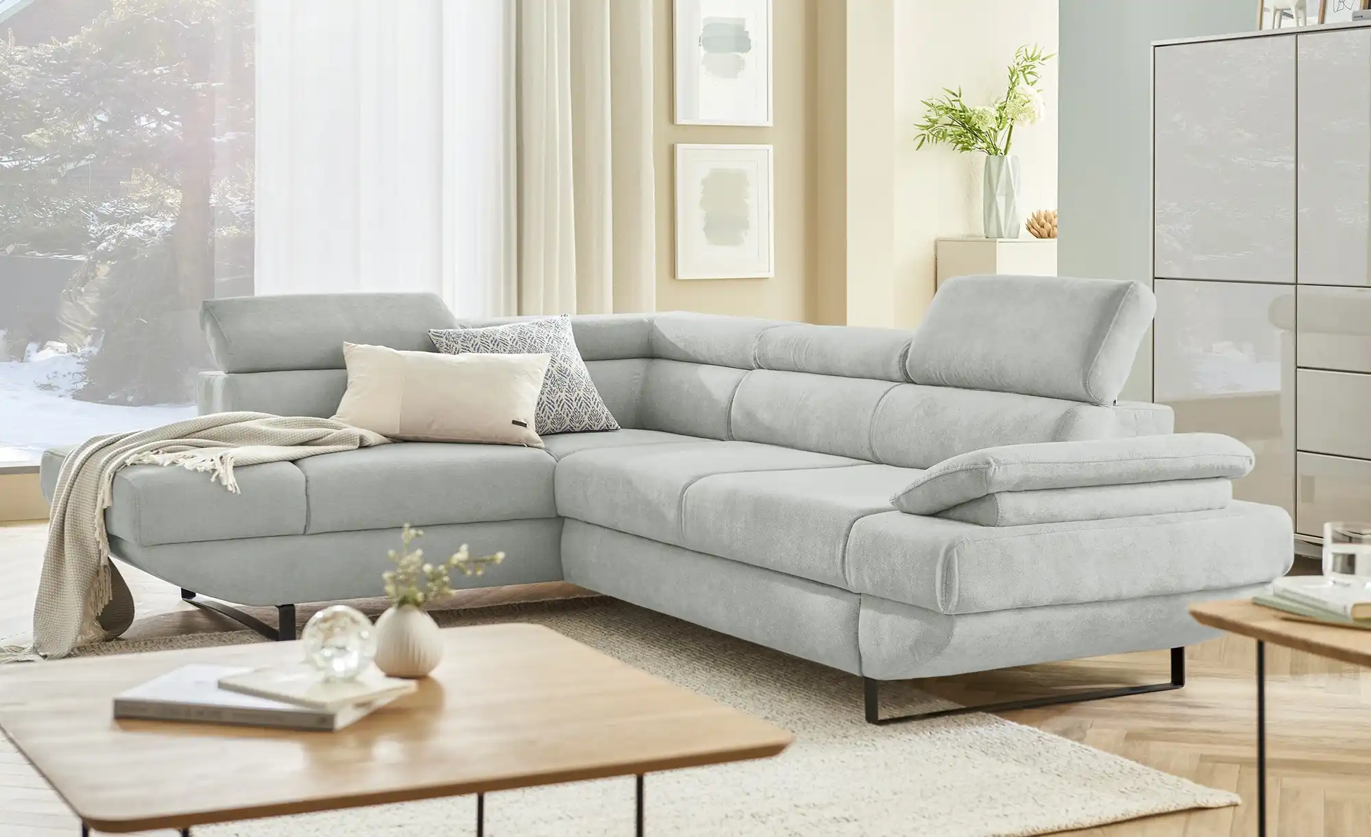 switch Ecksofa aus Mikrofaser Gio