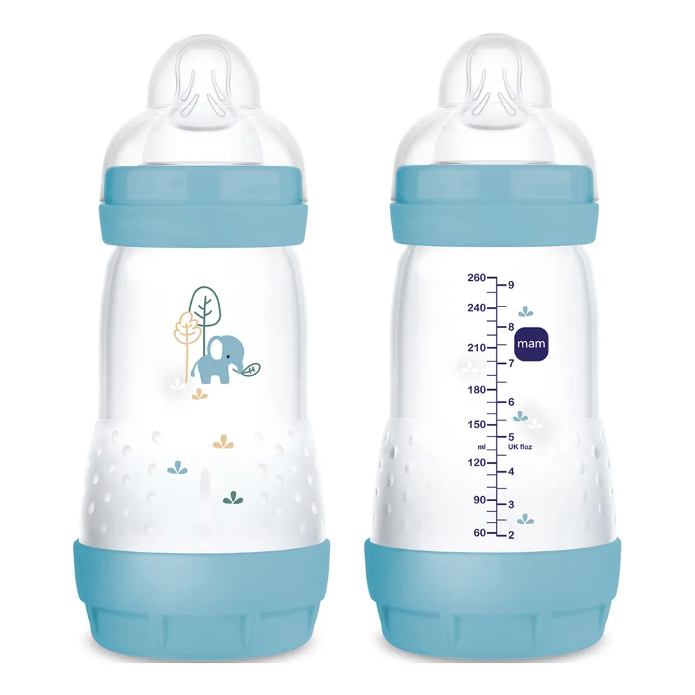 MAM Easy Start Anti-Colic Sutteflaske 260 ml, Blå - 2 stk.
