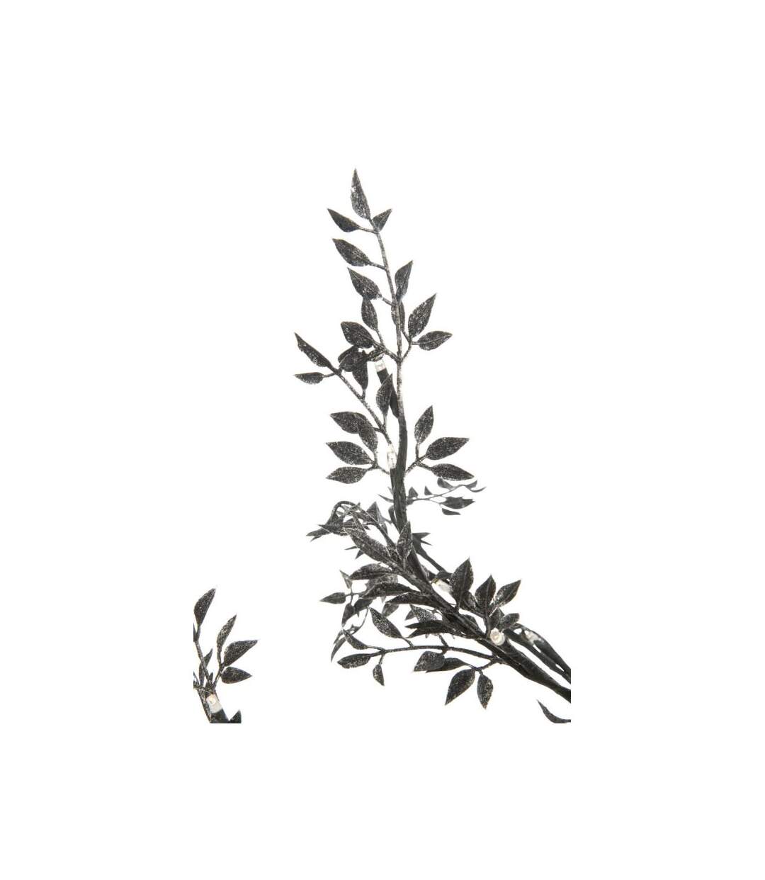 Paris Prix - Arbre Décoratif Led feuilles Paillettes 100cm Noir