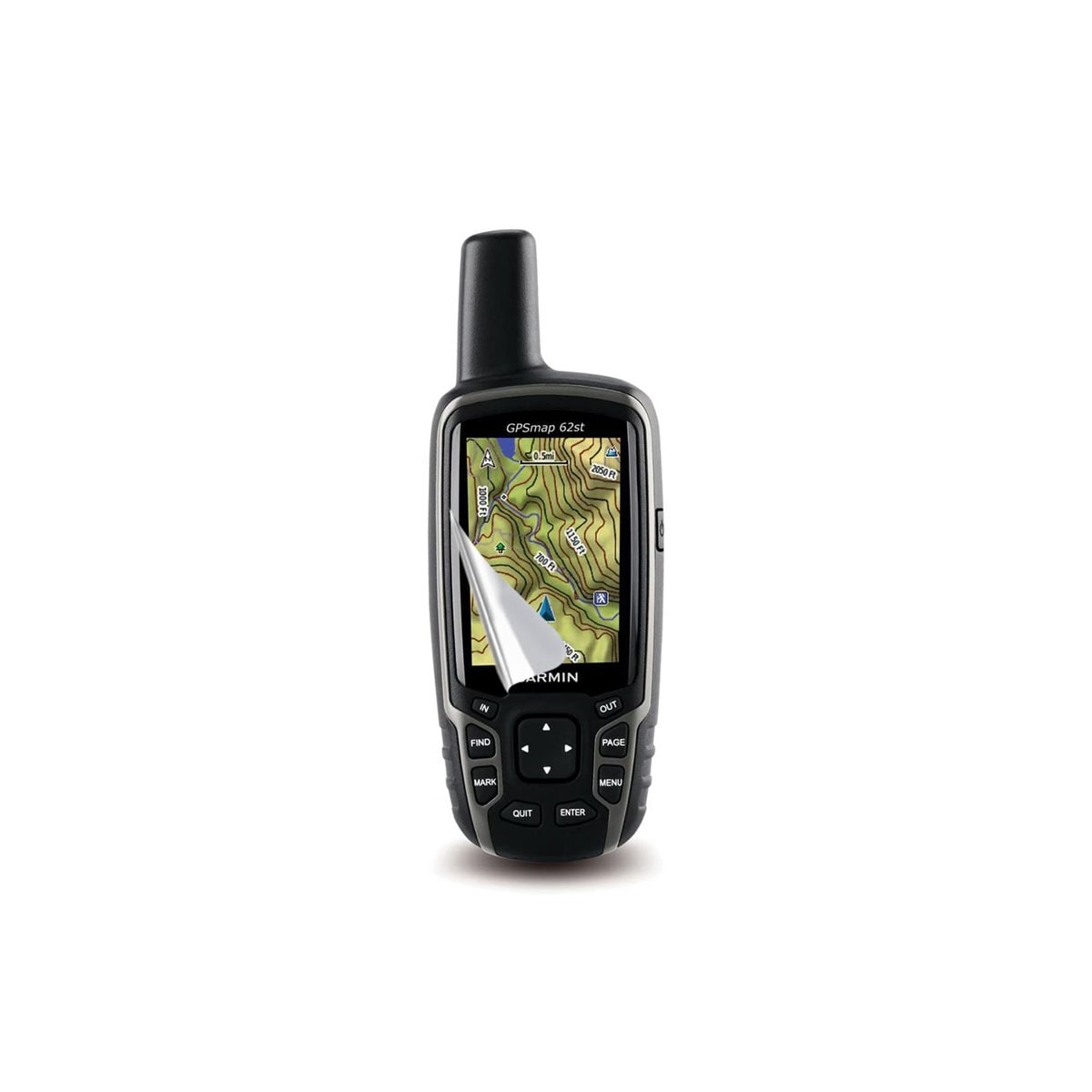 2-Pak Skjermbeskytter PET film Garmin GPSMAP 62st
