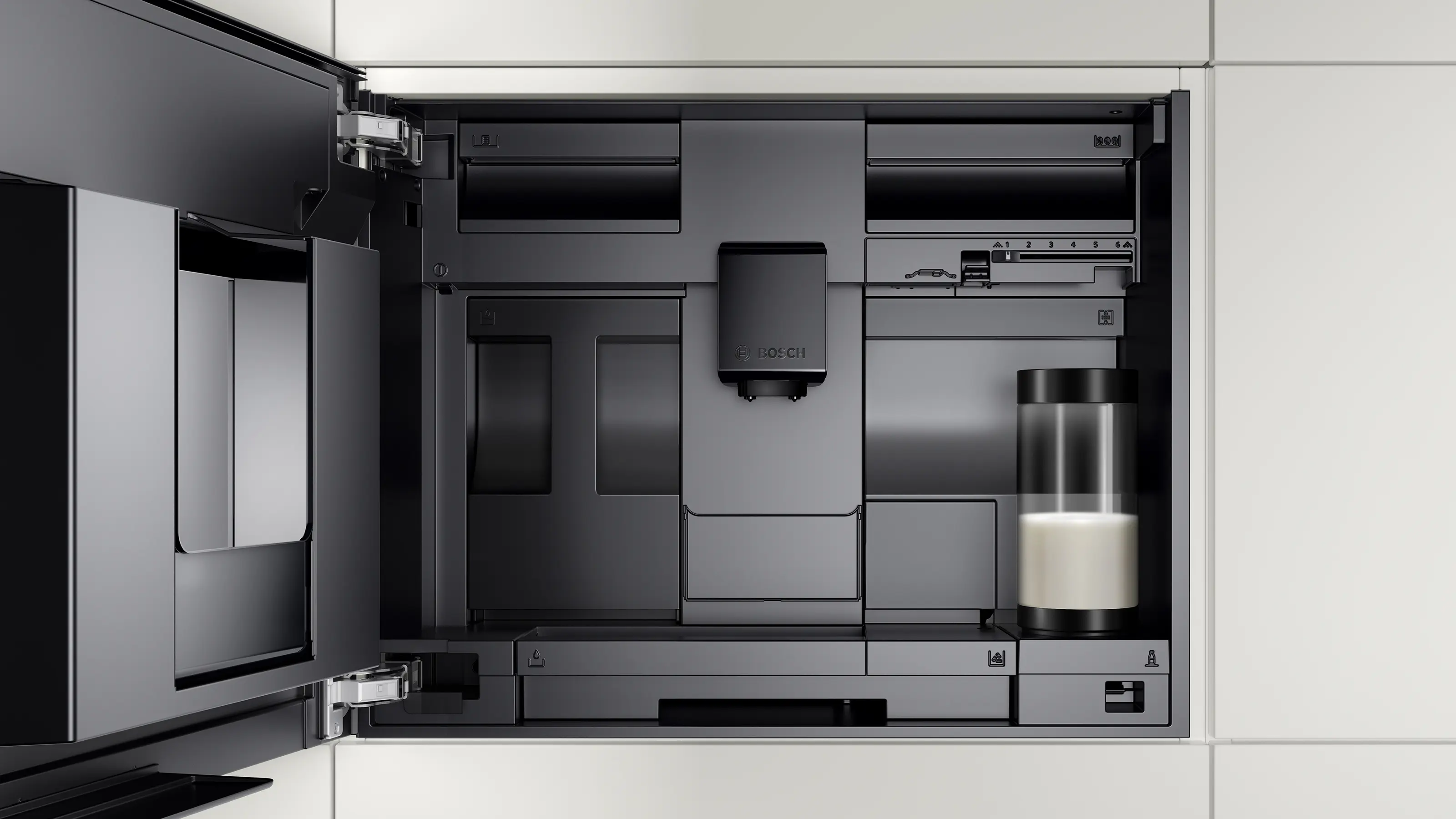 Serie 8 Inbouw koffie volautomaat Zwart