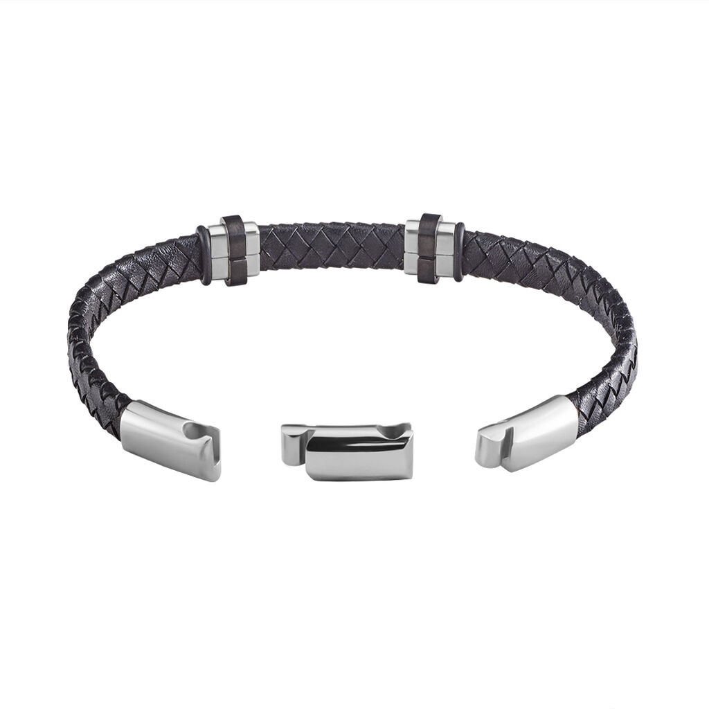 Bracelet Acier Blanc Ludovic Oxyde De Zirconium