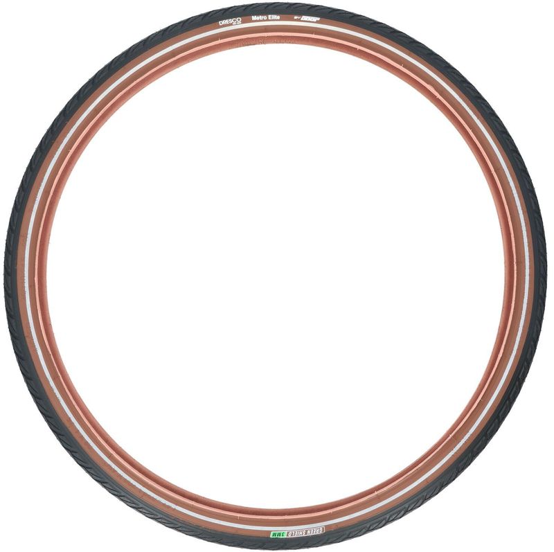 Dresco Anti-Lek Buitenband Metro Elite 28 x 1.75 (47-622) Reflectie Zwart/Bruin