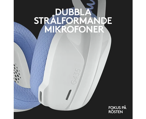 Logitech G435 Lightspeed Headset White