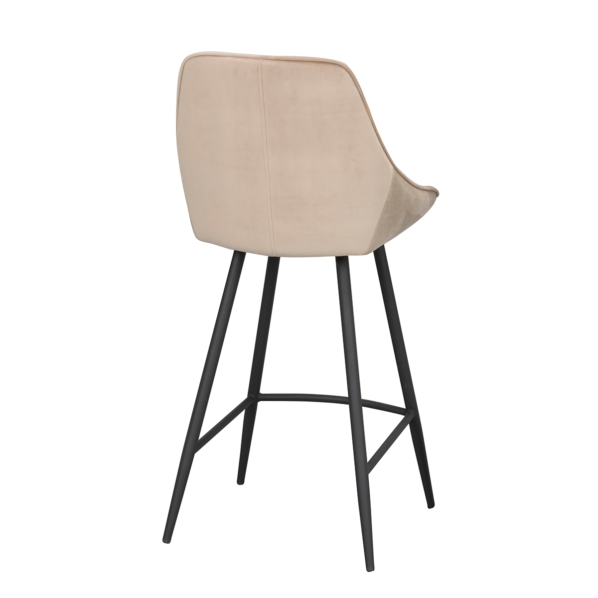 Sierra velvet barkruk beige - 67 cm