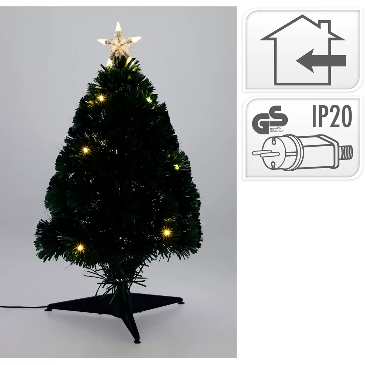 Weihnachtsbaum Faseroptik grün,schwarz