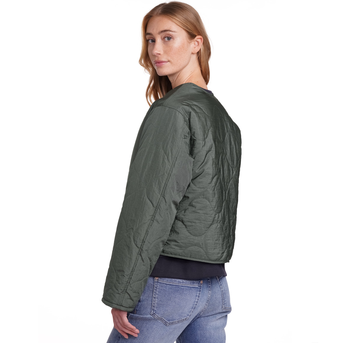 Jonas Nielsen Damen Steppjacke mit Wendefunktion dunkelgrün / tannengrün
