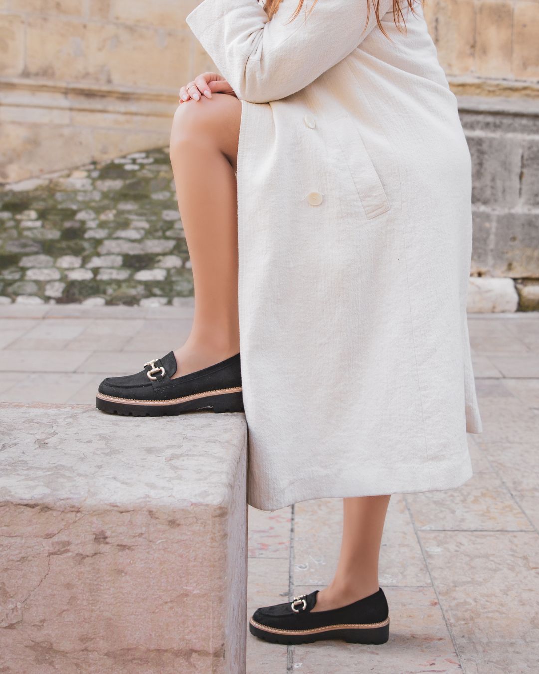 Mocassin femme noir - Jade