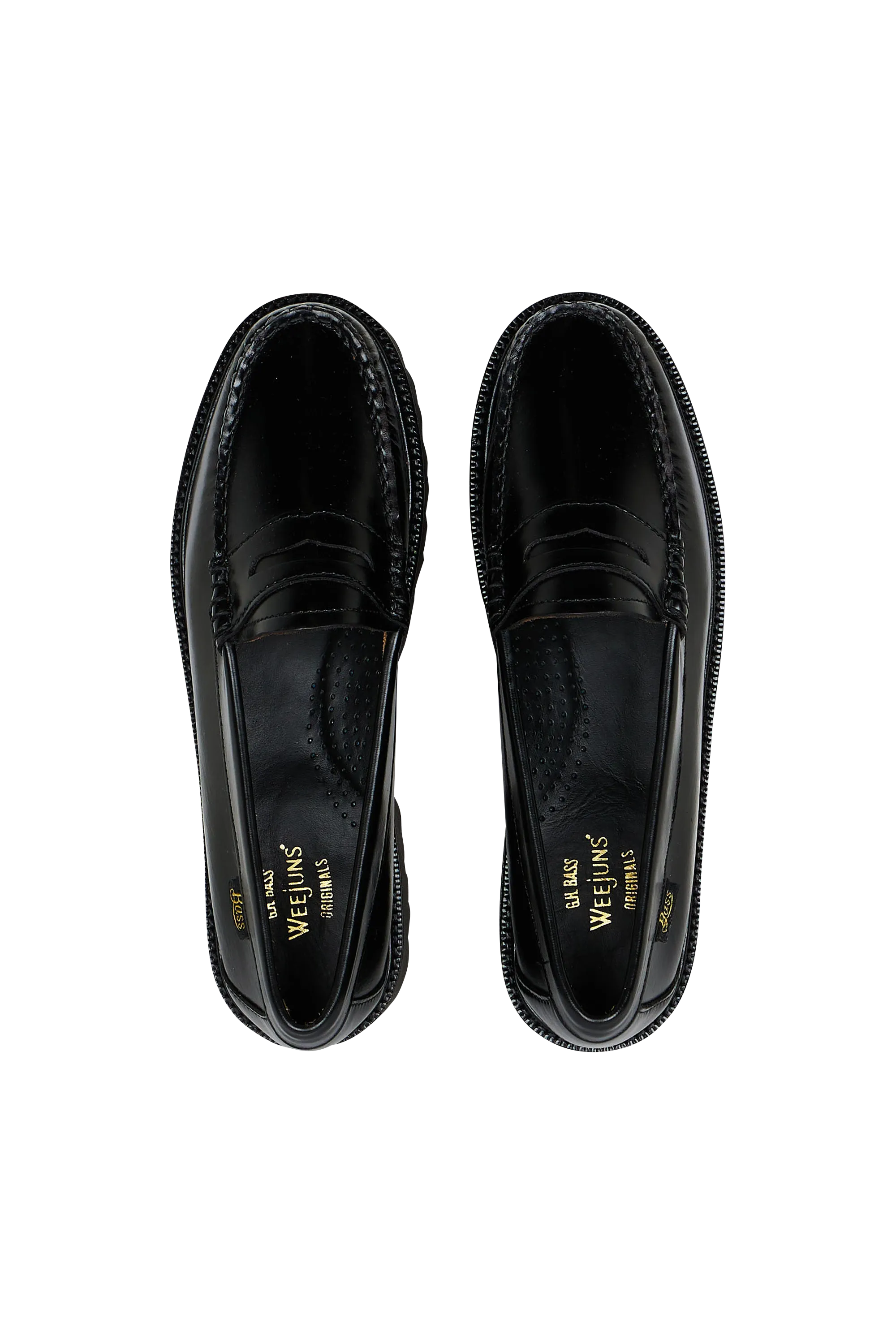 G.H. BASS & CO. Mocassins WEEJUN SUPERLUG PENNY LTHR Noir
